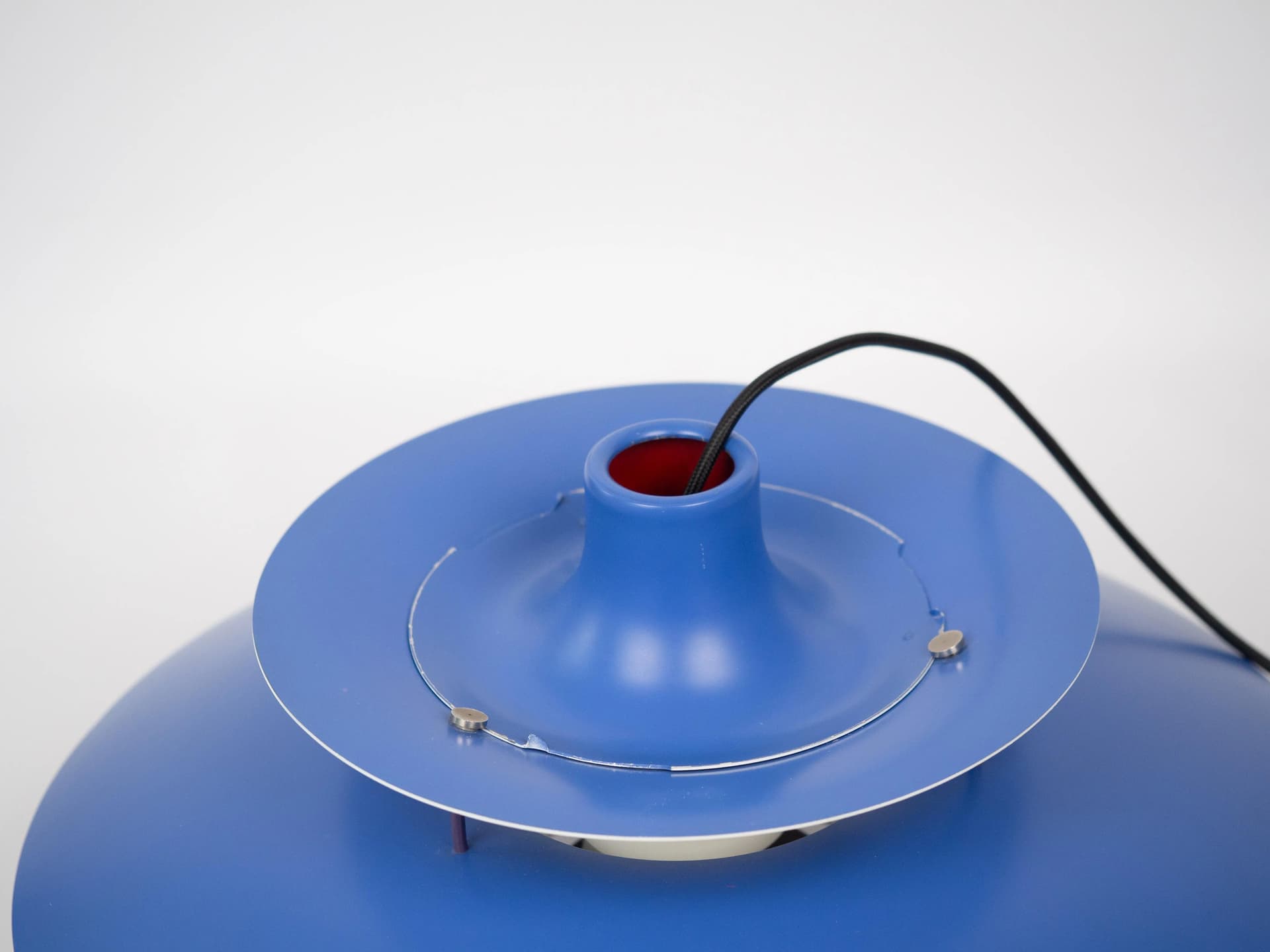 Blue and White Aluminum PH 5 Pendant Lamp, by P. Henningsen for Louis Poulsen, Denmark, 1950s - 13654