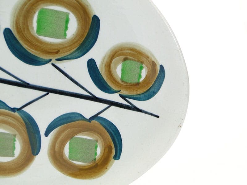 Talerz do ciasta New Look, ceramika ivory white, Włocławek, Polska, lata 50. - 193651