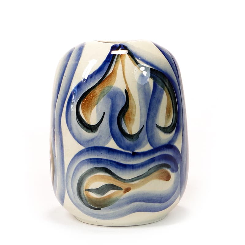 Wazon, Włocławek, multicolor, ceramika, proj. W. Płażewski, Włocławek, Polska, lata 50.