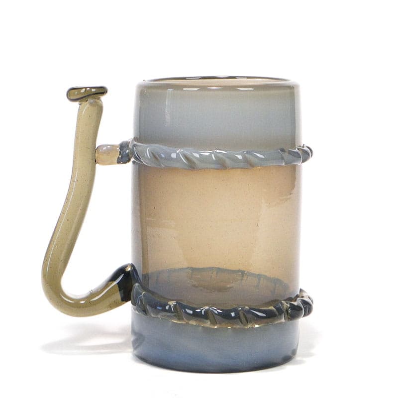 Wazon Kufel, szkło multicolor, proj. J. Słuczan-Orkusz, Polska, lata 70. - 193887