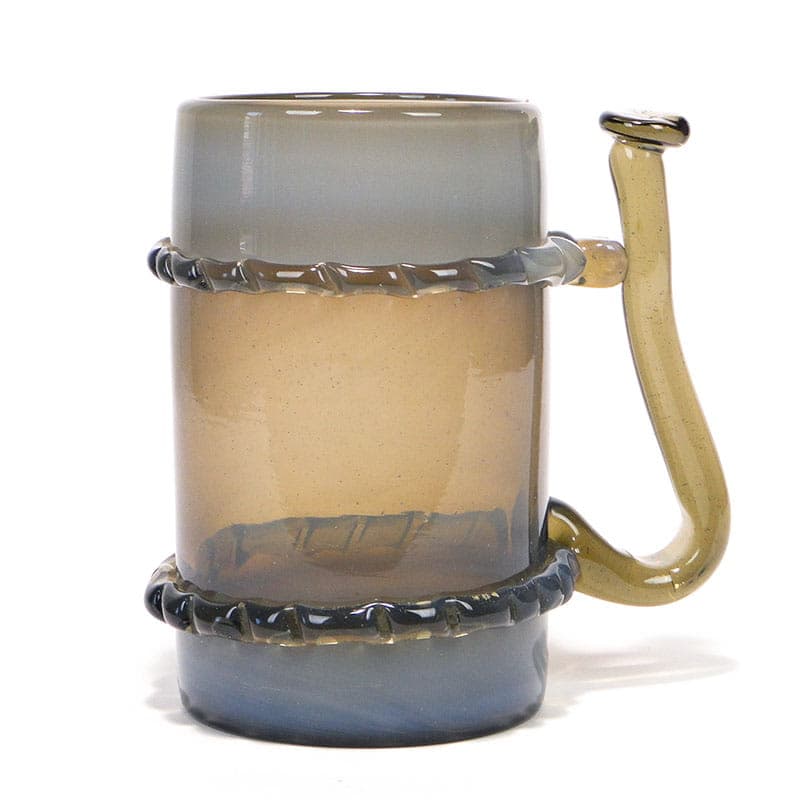 Wazon Kufel, szkło multicolor, proj. J. Słuczan-Orkusz, Polska, lata 70.