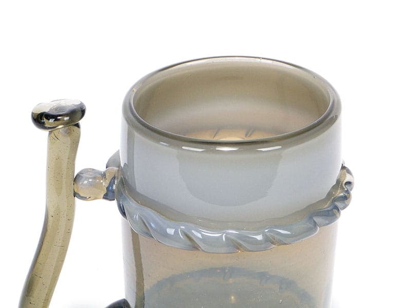 Wazon Kufel, szkło multicolor, proj. J. Słuczan-Orkusz, Polska, lata 70. - 193883