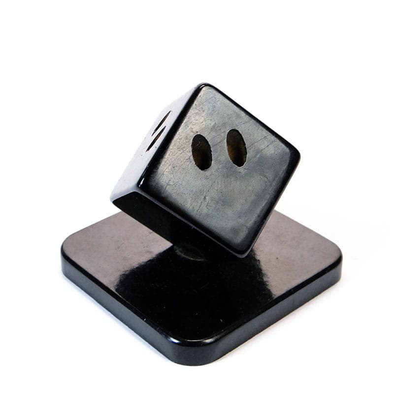 Toothpick Holder, Art Deco, black Bakelite, Poland, 1930s - 193997