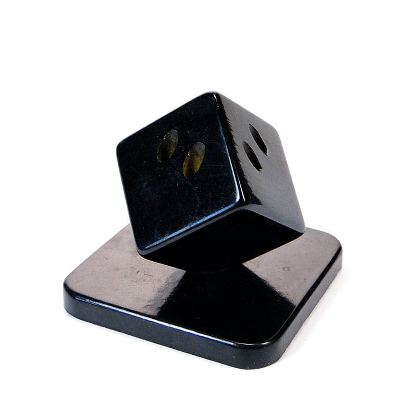 Toothpick Holder, Art Deco, black Bakelite, Poland, 1930s - 193996