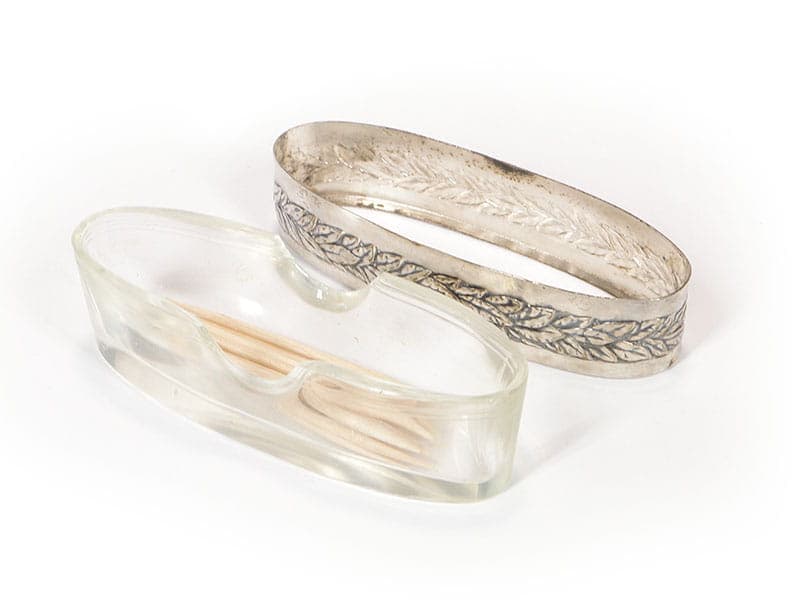 Postument na wykałaczki secesyjny, srebrny mosiądz, WMF, Niemcy, XIX w. - 194071