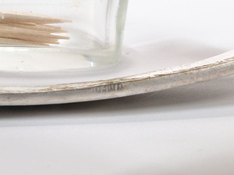 Postument na wykałaczki secesyjny, srebrny mosiądz, WMF, Niemcy, XIX w. - 194077