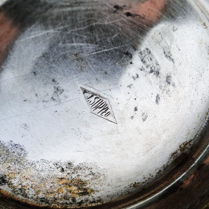 Toothpick Holder Art Deco, silver metal, Lviv, Ukraine, 1930s - 194101