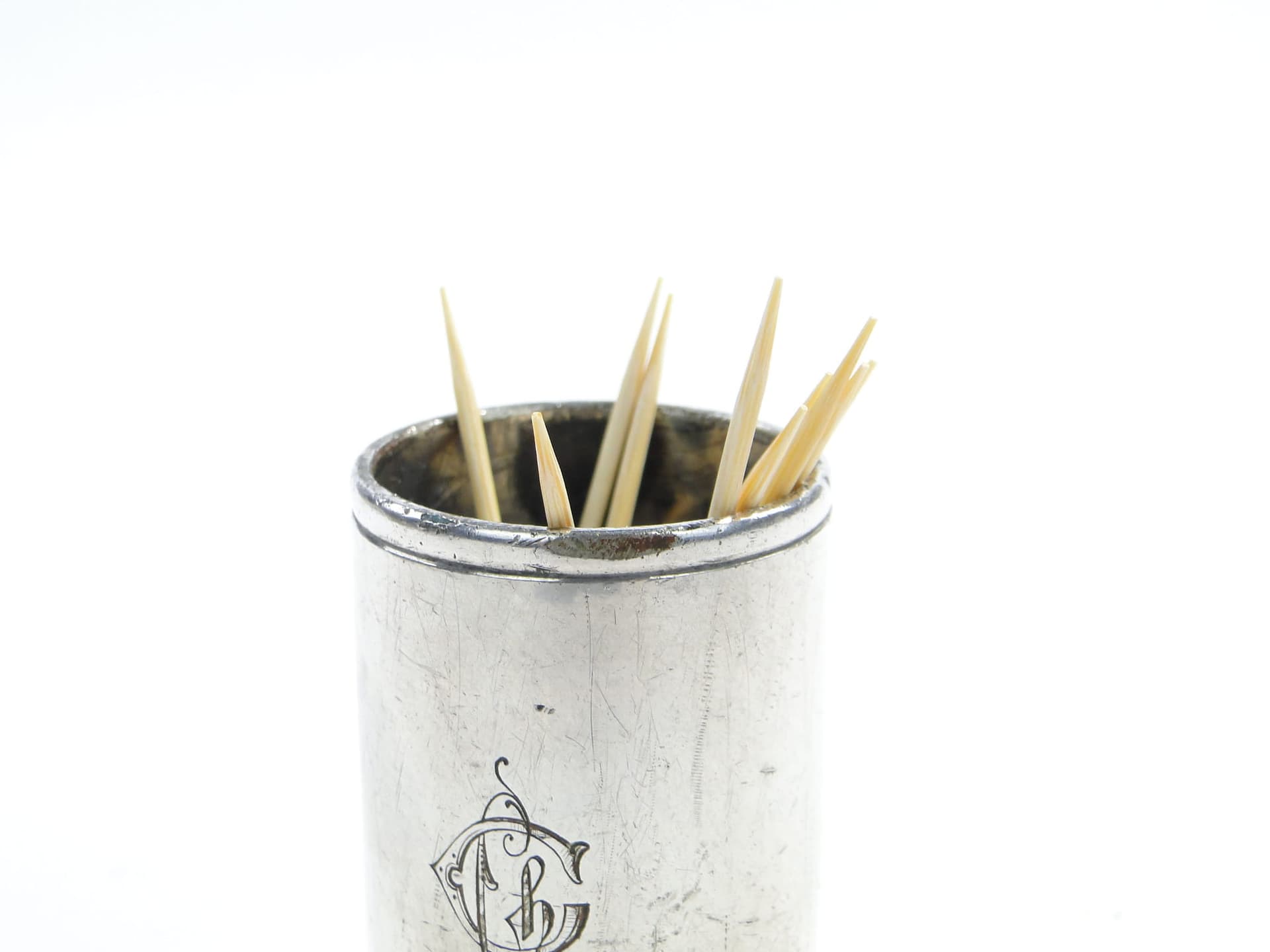 Toothpick holder, silver-plated brass, Norblin, Poland, 19th c. - 194116