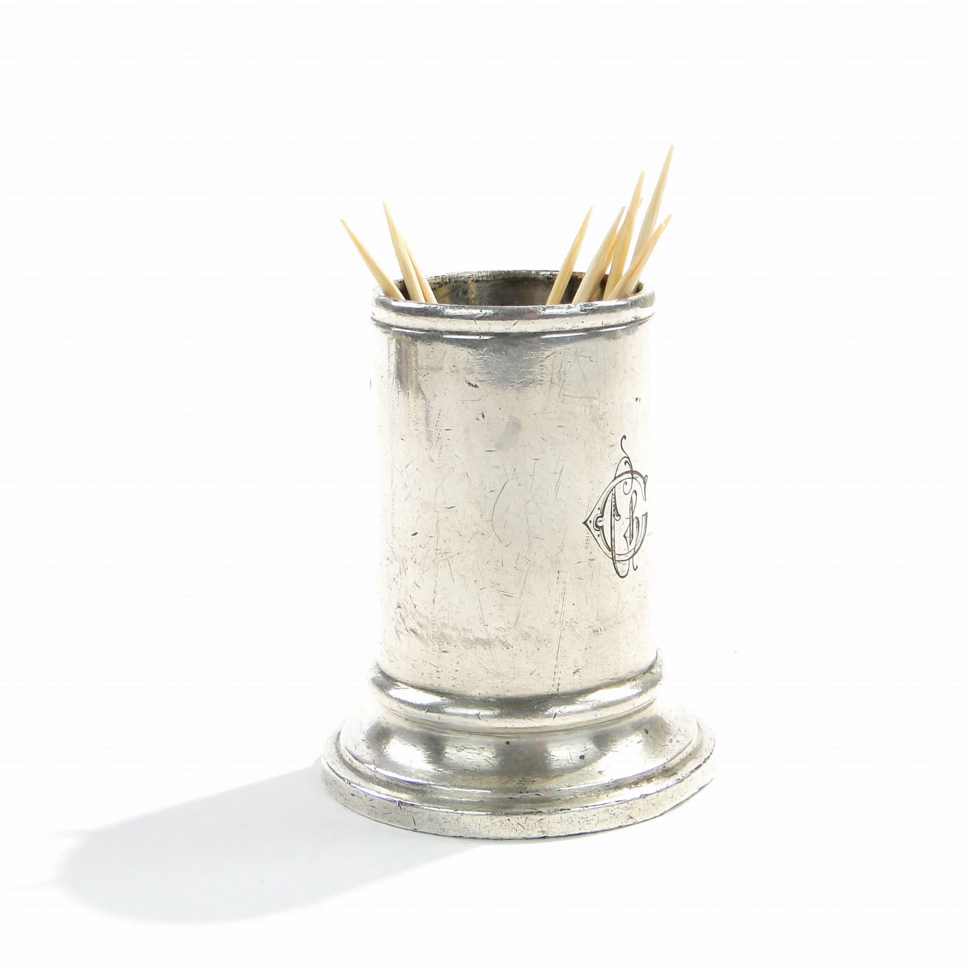 Toothpick holder, silver-plated brass, Norblin, Poland, 19th c. - 194110