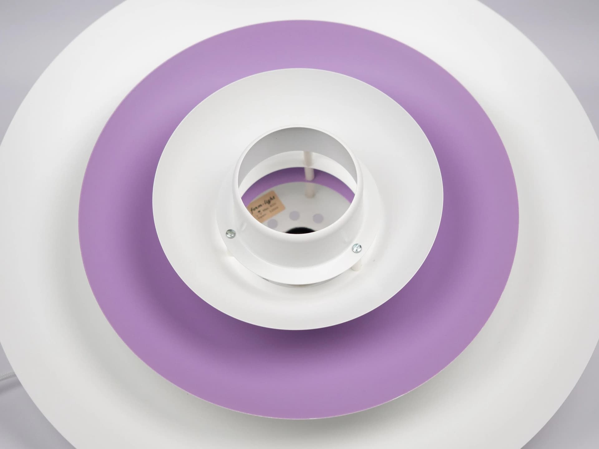 White Aluminum Pendant Lamps, Form Light, Denmark, 1980s - 194308