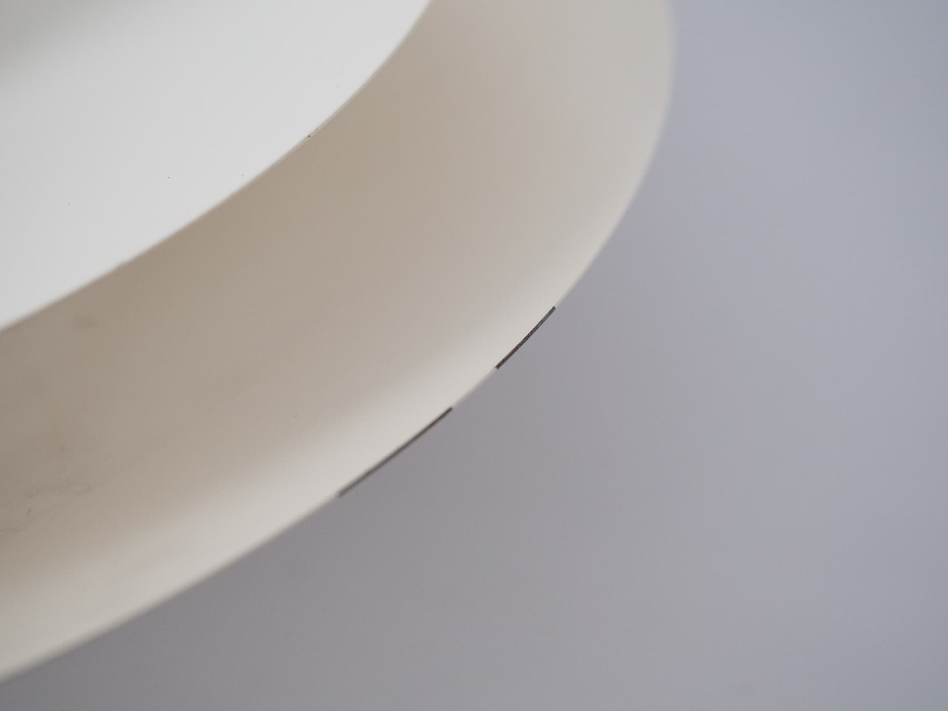 Lampa wisząca, biała, metal, Dania, lata 80. - 194330