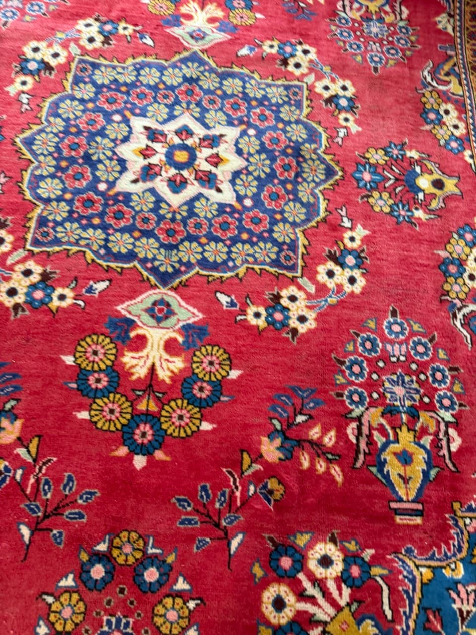 Dywan Keshan 320x210 cm, czerwony, wełna, Iran - 194359