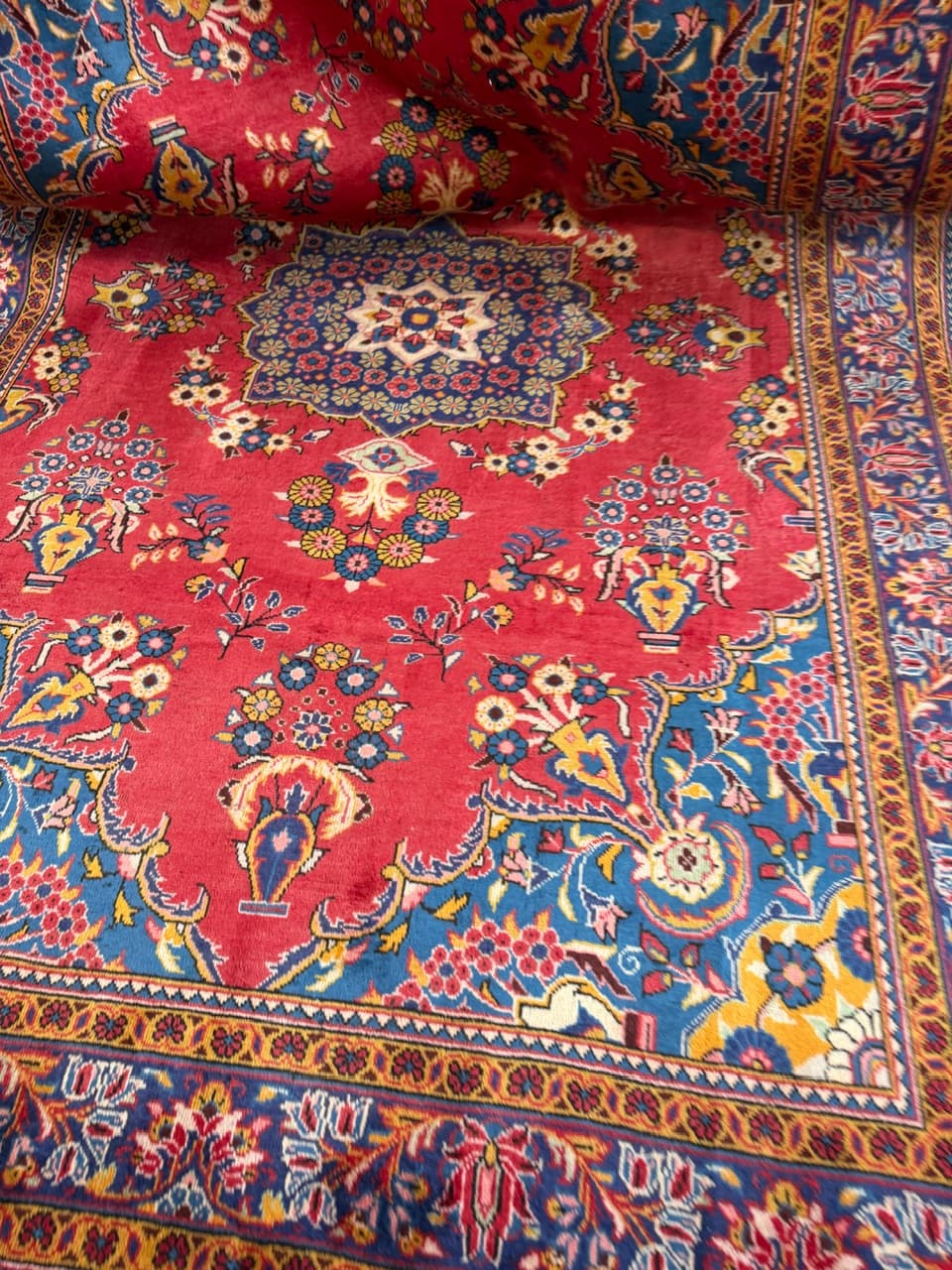 Dywan Keshan 320x210 cm, czerwony, wełna, Iran - 194362