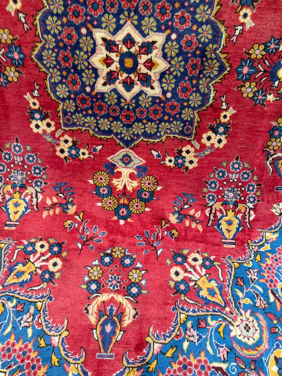 Dywan Keshan 320x210 cm, czerwony, wełna, Iran - 194366