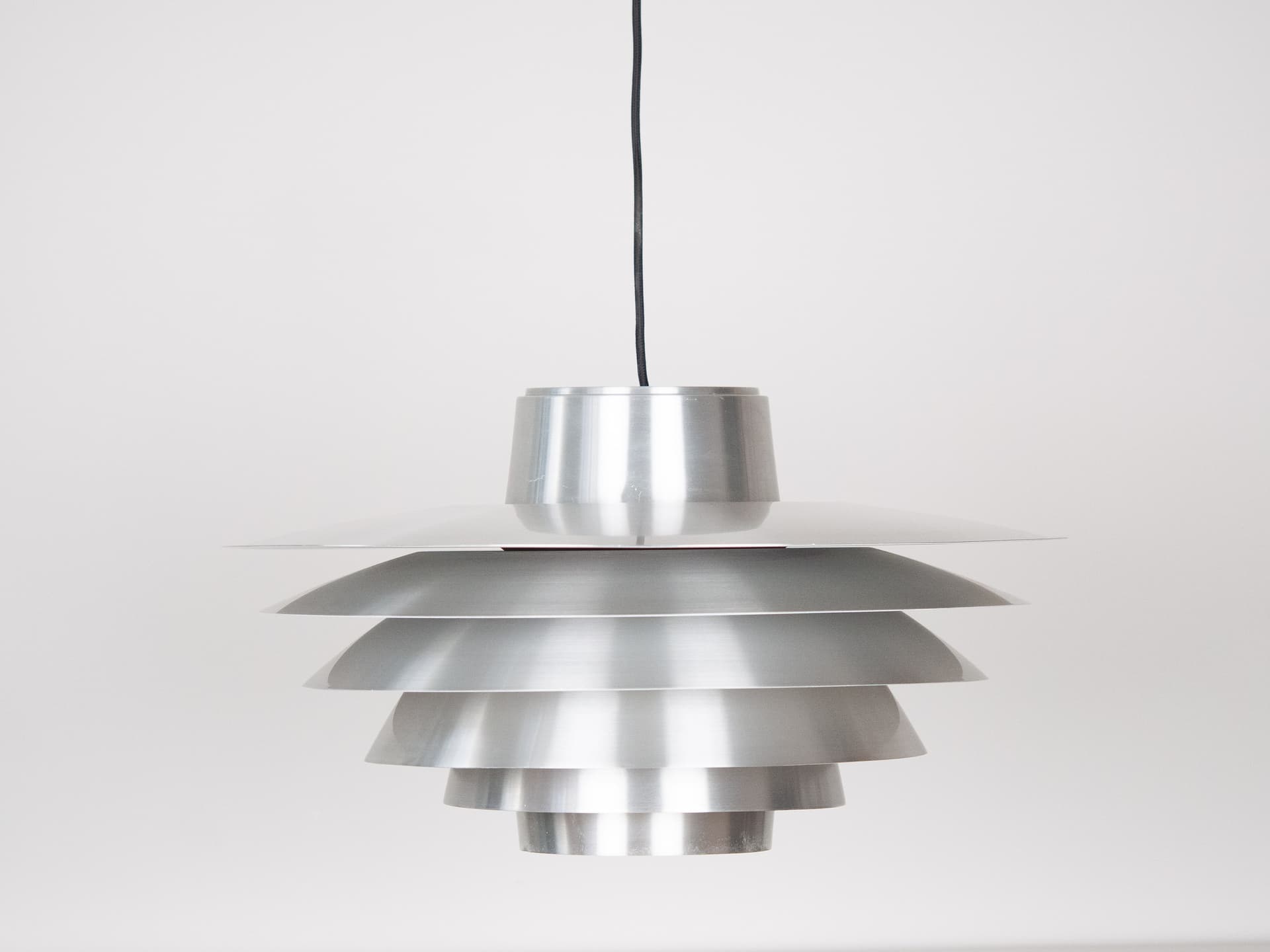 Pendant Lamp Verona, silver aluminum, by S. Middelboe, Lyfa, Denmark, 1960s. - 194428