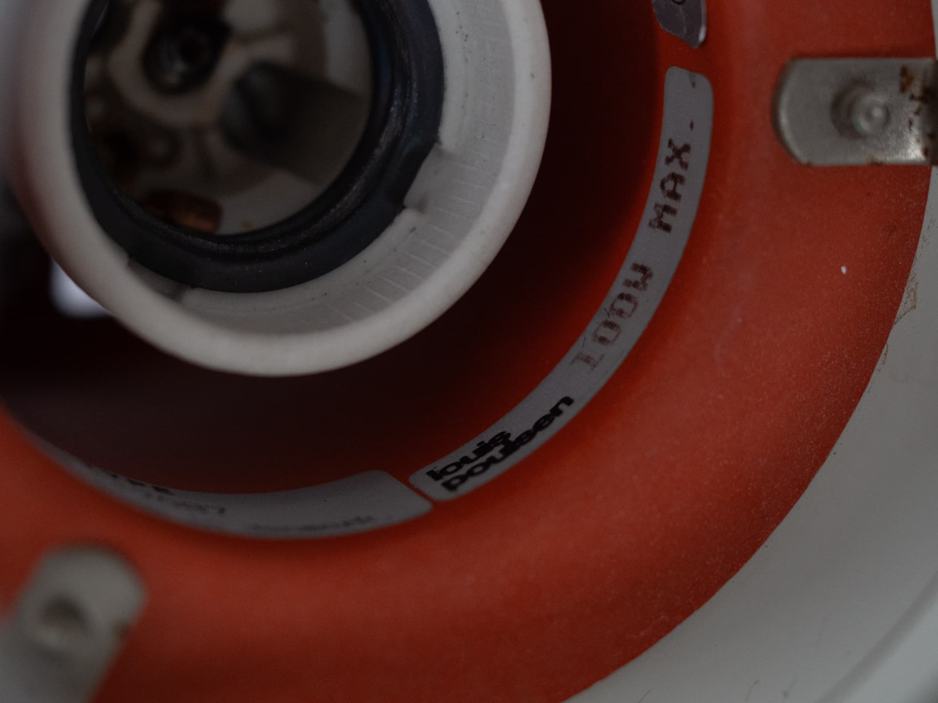 Lampa wisząca PH 4/3, biały, aluminium, proj. P. Henningsen, Louis Poulsen, Dania, lata 90. - 194483