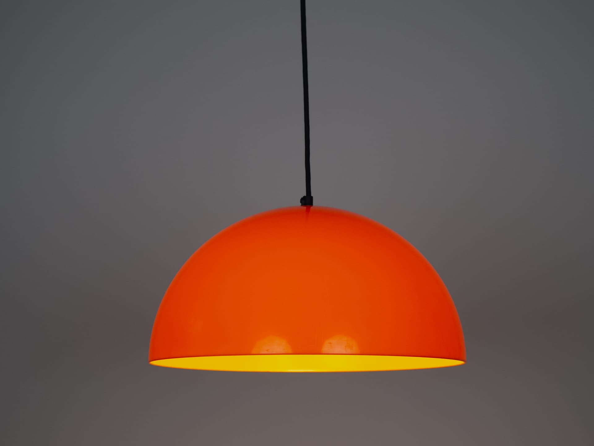 Lampa wisząca, pomarańczowy, Dania, lata 70 - 194495