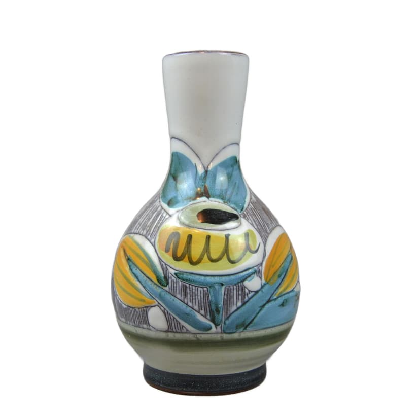 Wazon, multikolor, ceramika, Szwecja, lata 70.