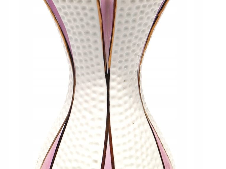 Wazon Pop Art, biały, porcelana, Polska, lata 60. - 194699