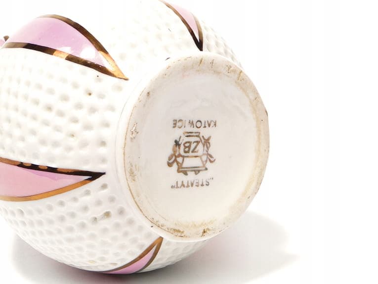 Wazon Pop Art, biały, porcelana, Polska, lata 60. - 194700