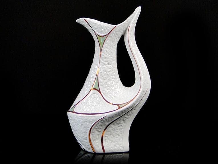 Wazon, ivory white porcelana, Steatyt, Polska, lata 60. - 194827