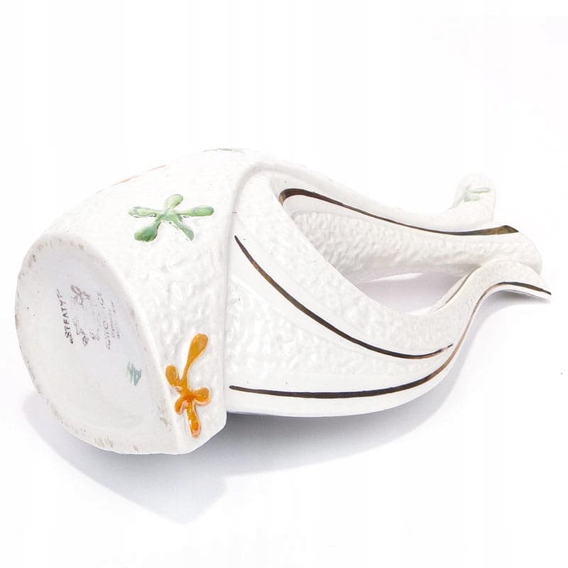 Wazon Pop Art Kogucik, porcelana biała, Steatyt, Polska, lata 60. - 194842