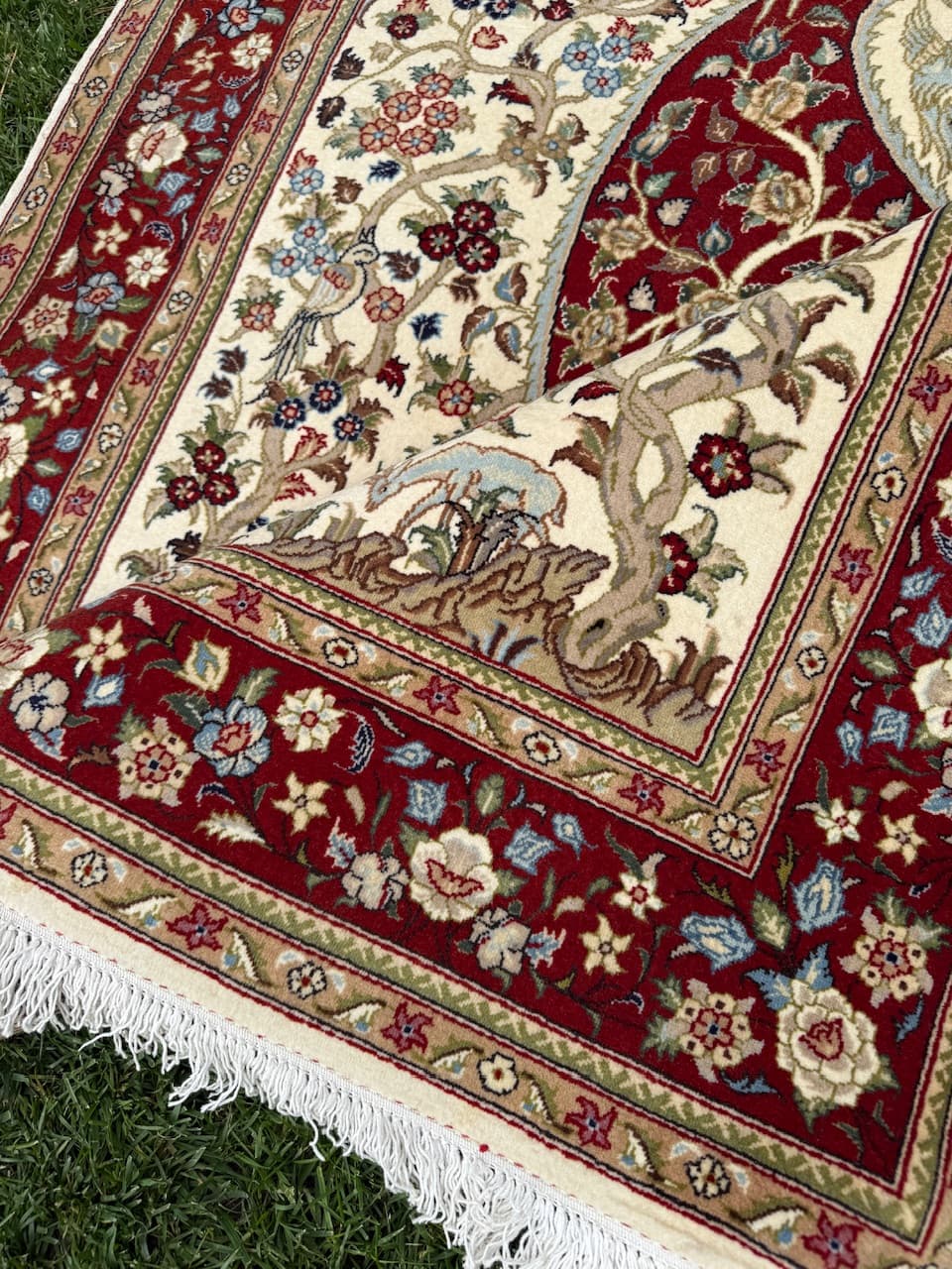 Dywan Tabriz Figural 170x104 cm, multikolor, wełna kaszmir, jedwab, Iran - 194968