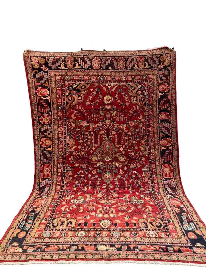 Dywan Lilian 335x225 cm, czerwony, wełna, Iran