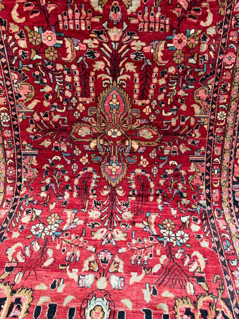 Dywan Lilian 335x225 cm, czerwony, wełna, Iran - 195018