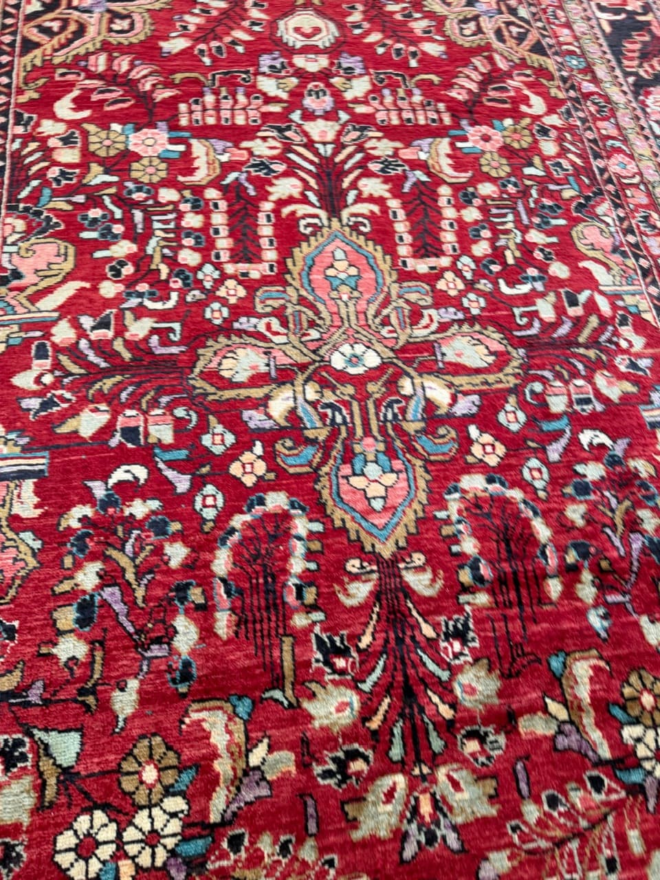 Dywan Lilian 335x225 cm, czerwony, wełna, Iran - 195017