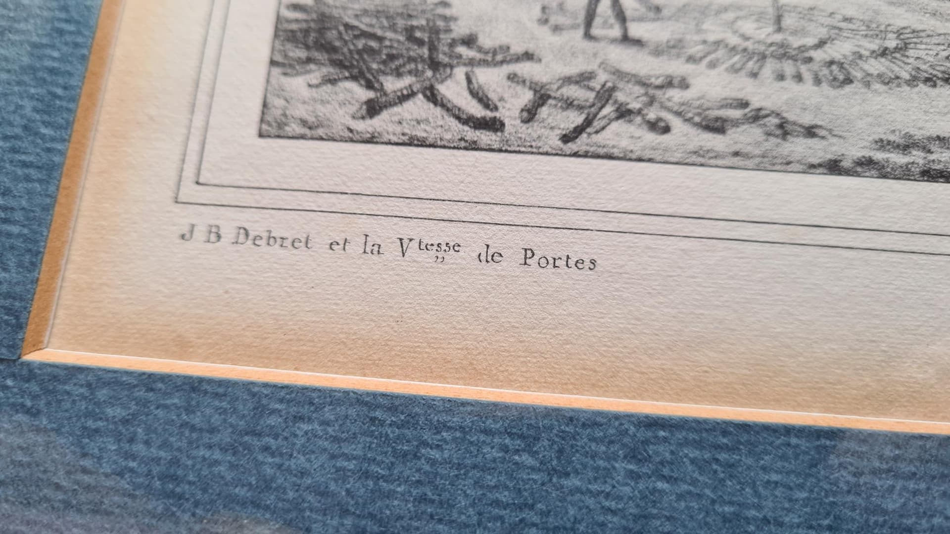 Para litografii, czarno-białe, papier, aut. J.-B. Debret, Francja, XIX w. - 195053