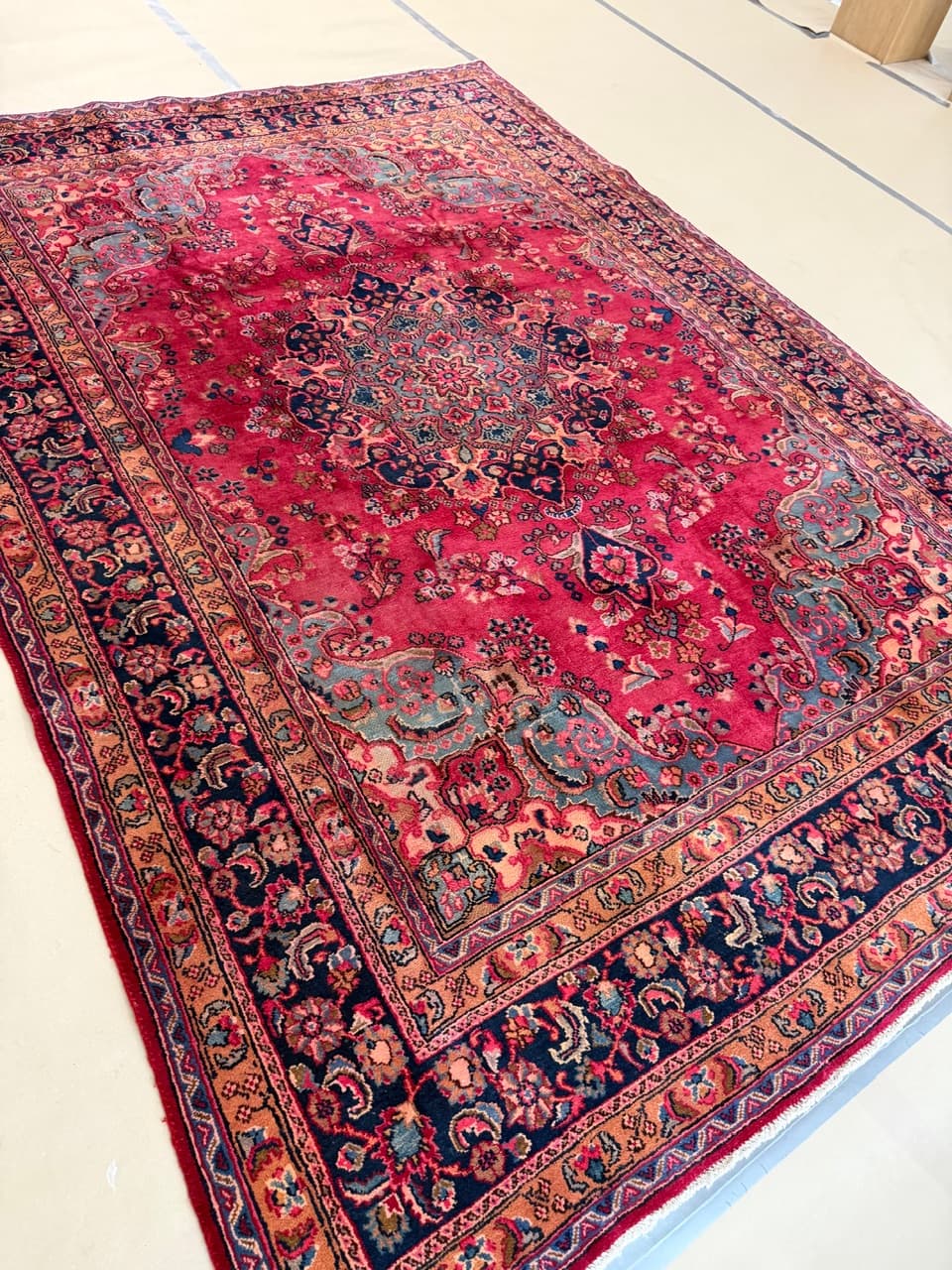 Dywan Keshan 330x240 cm, czerwony, wełna, Iran - 195075