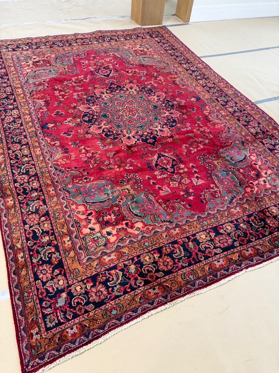 Dywan Keshan 330x240 cm, czerwony, wełna, Iran - 195080