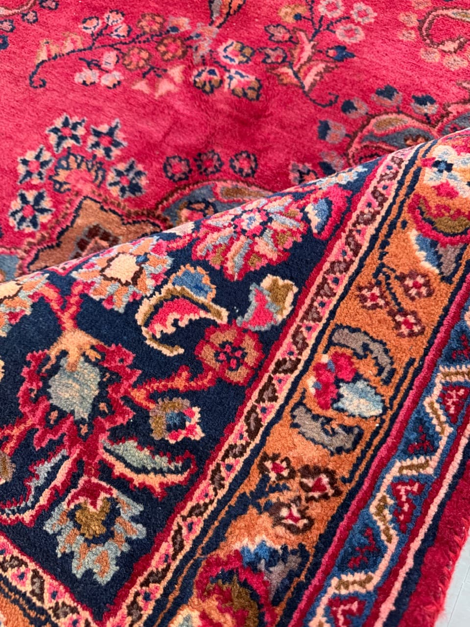 Dywan Keshan 330x240 cm, czerwony, wełna, Iran - 195077