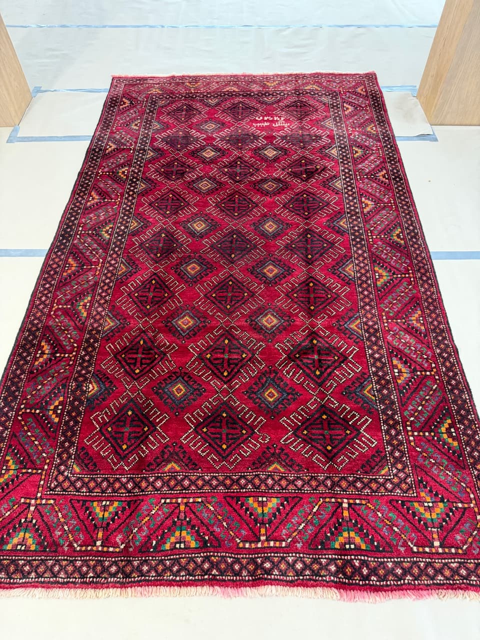 Dywan Beludż, czerwony, wełna, Iran, 290x170 cm - 195096