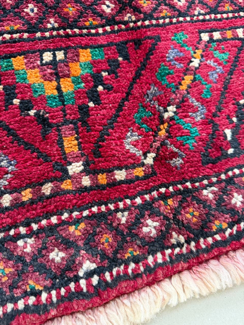 Dywan Beludż, czerwony, wełna, Iran, 290x170 cm - 195089