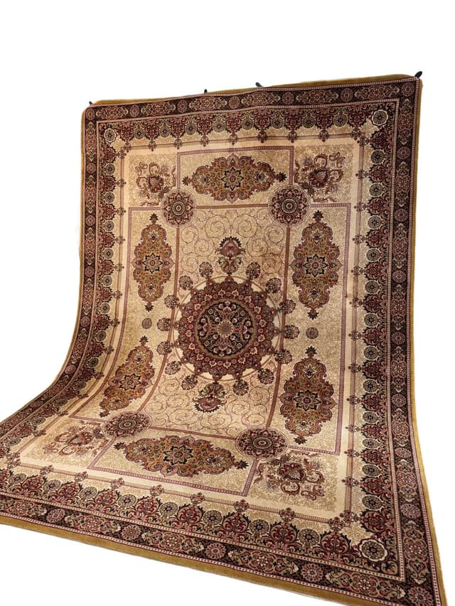 Dywan Sikkim, 350x250 cm, beżowy, wełna, Niemcy, lata 90. - WYMIARY