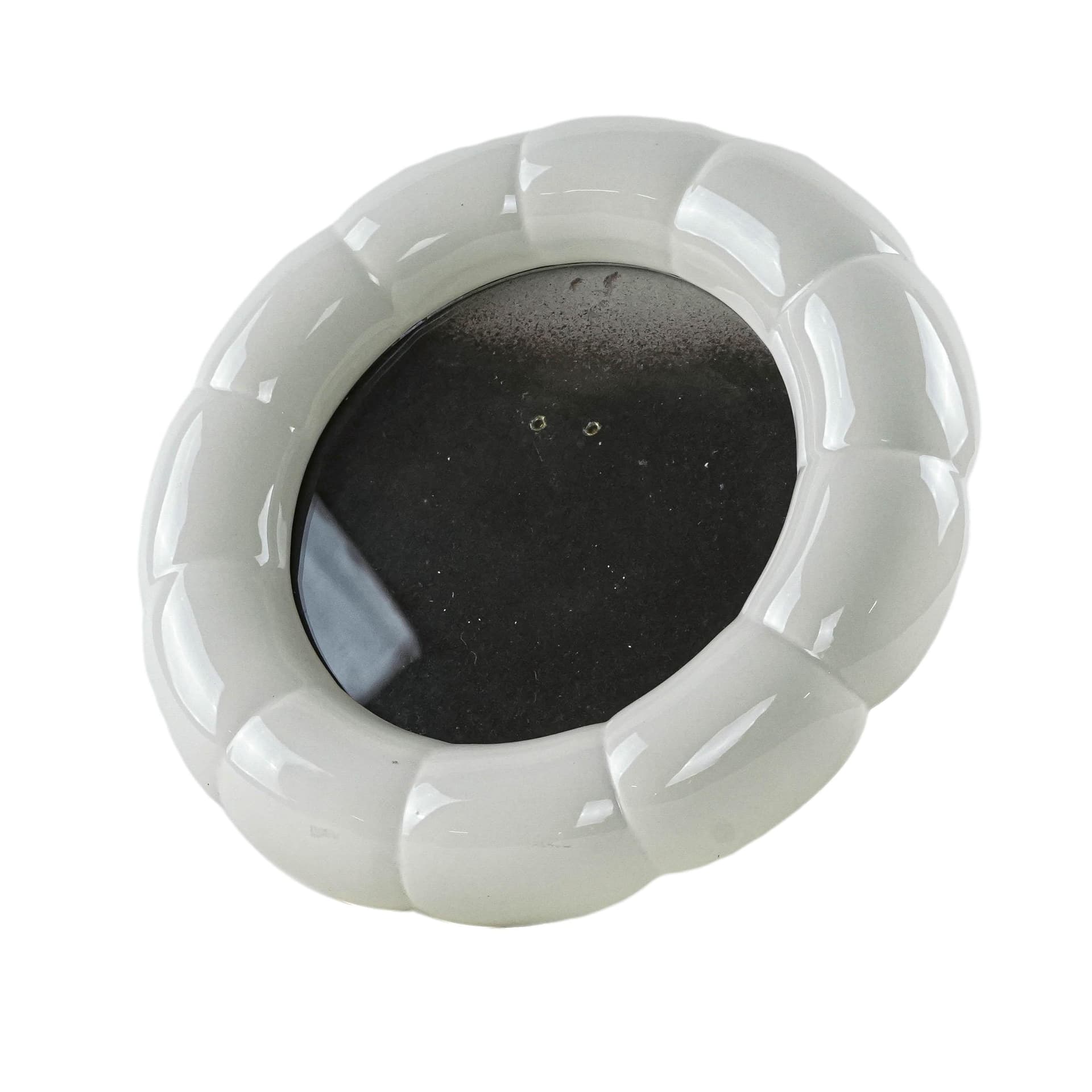 Decorative frame, ivory white porcelain, Italy, 1970s.