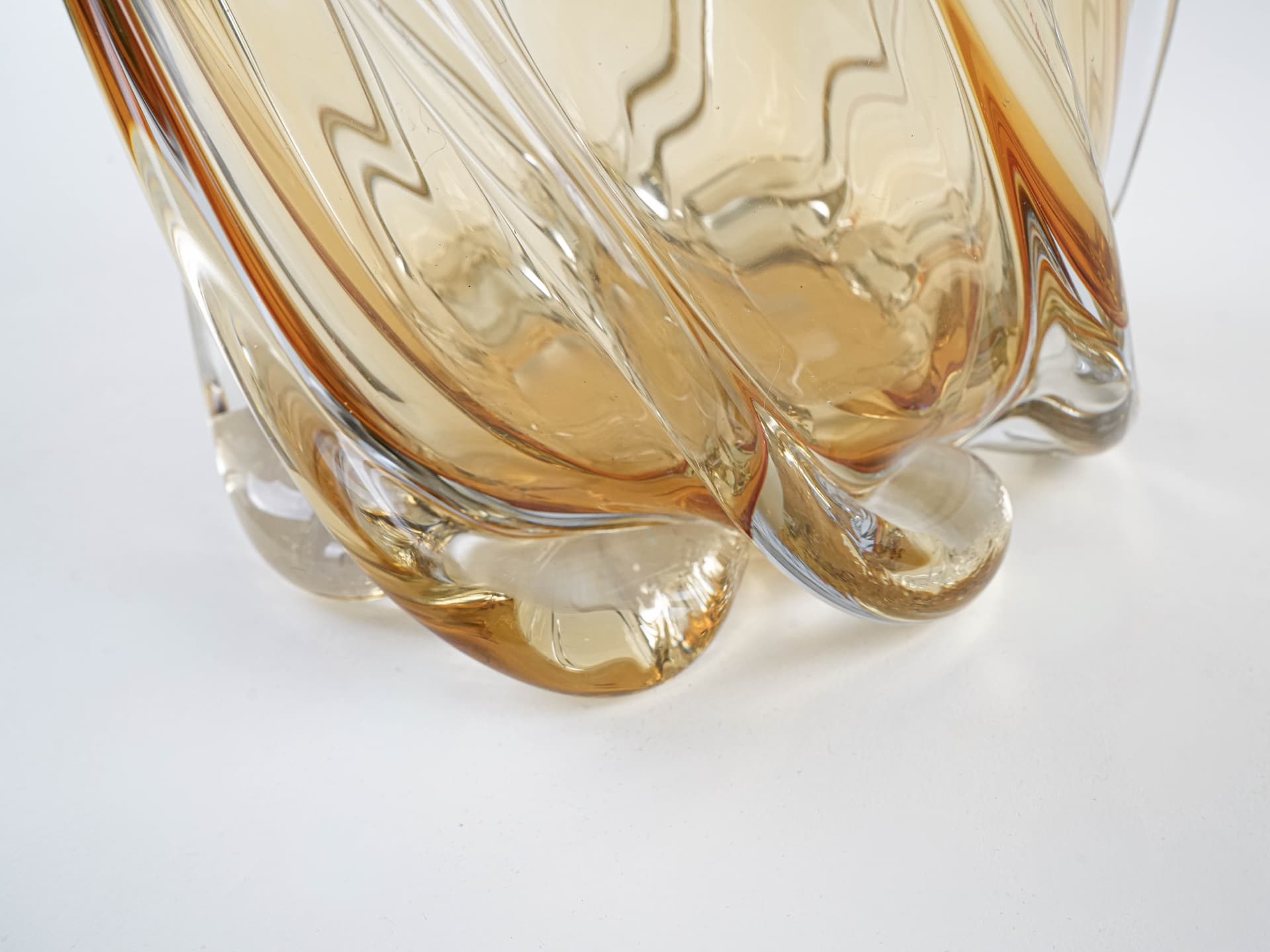 Wazon, złoty, szkło, Włochy, lata 60. - 195298