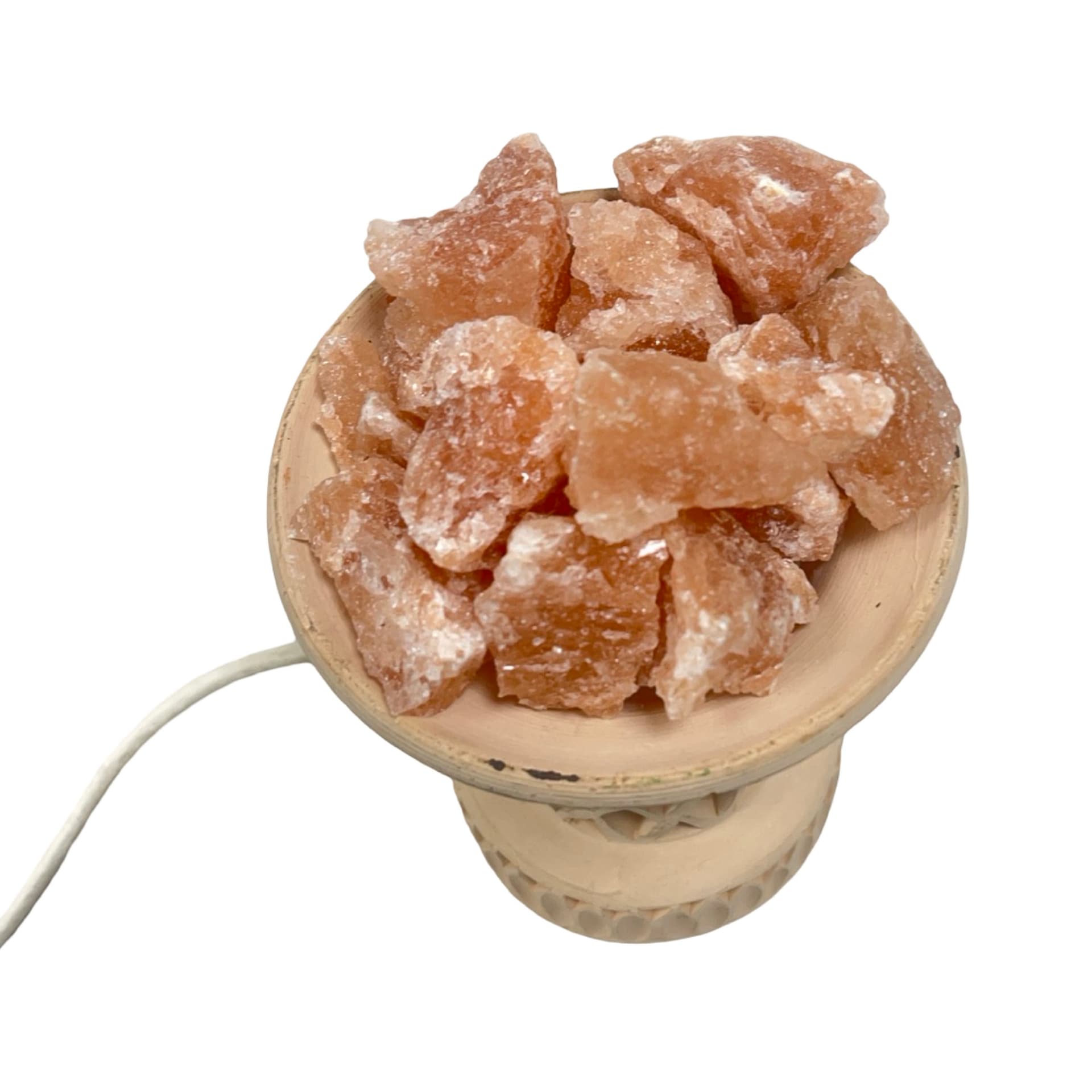 Salt lamp, beige ceramic, Germany, 1970s. - 195397