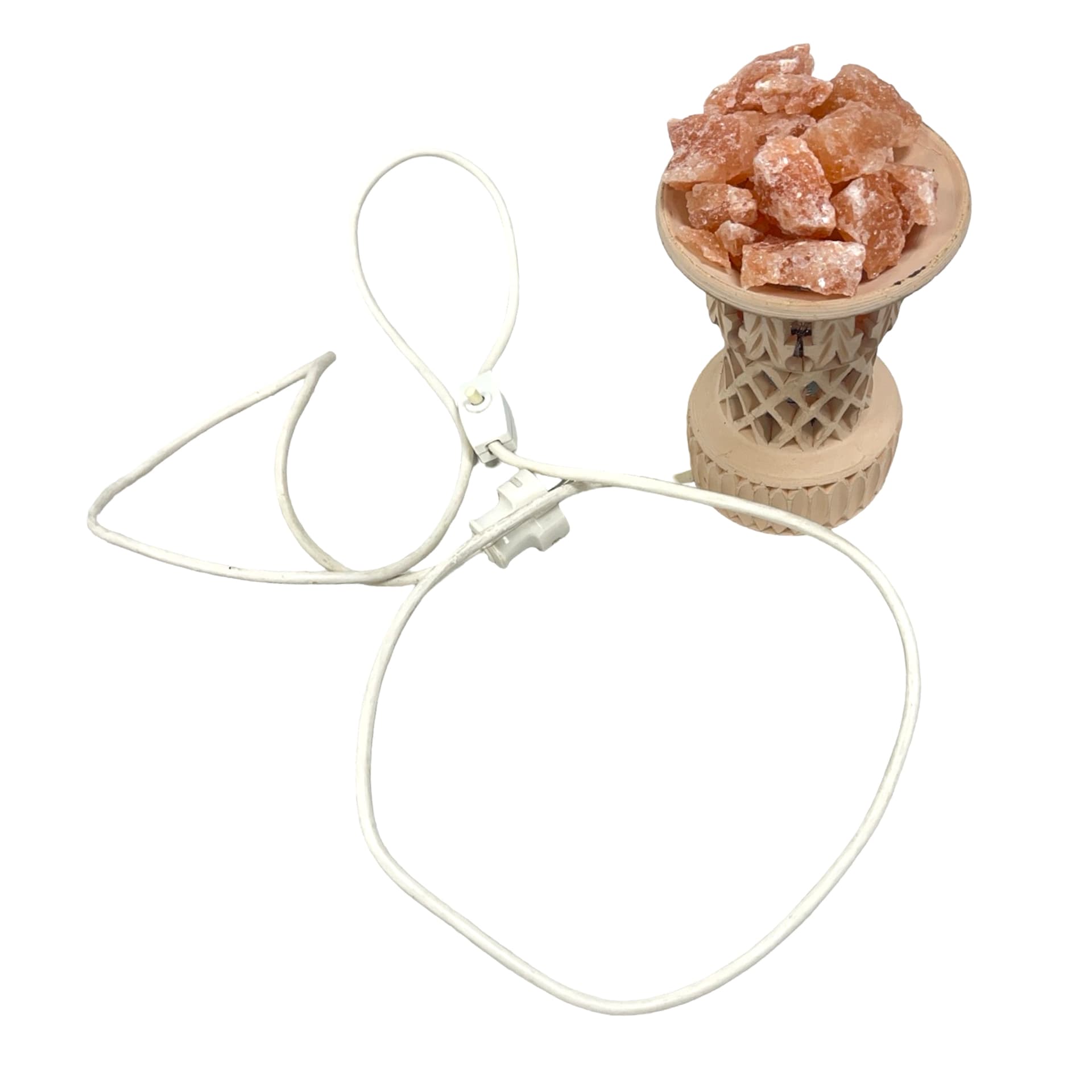 Salt lamp, beige ceramic, Germany, 1970s. - 195405