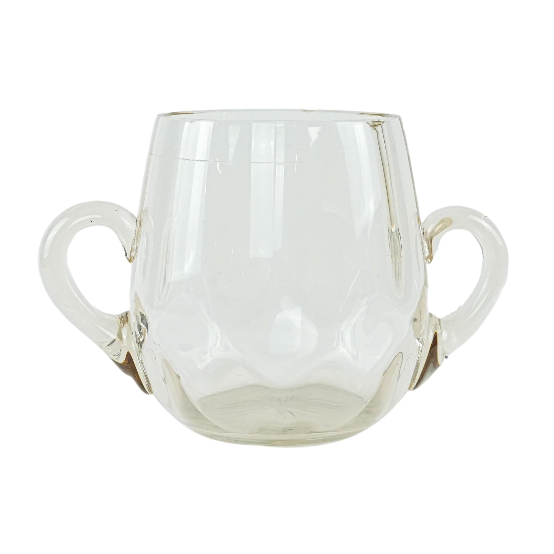 Ice bucket, transparent glass, Italy, 1970s.