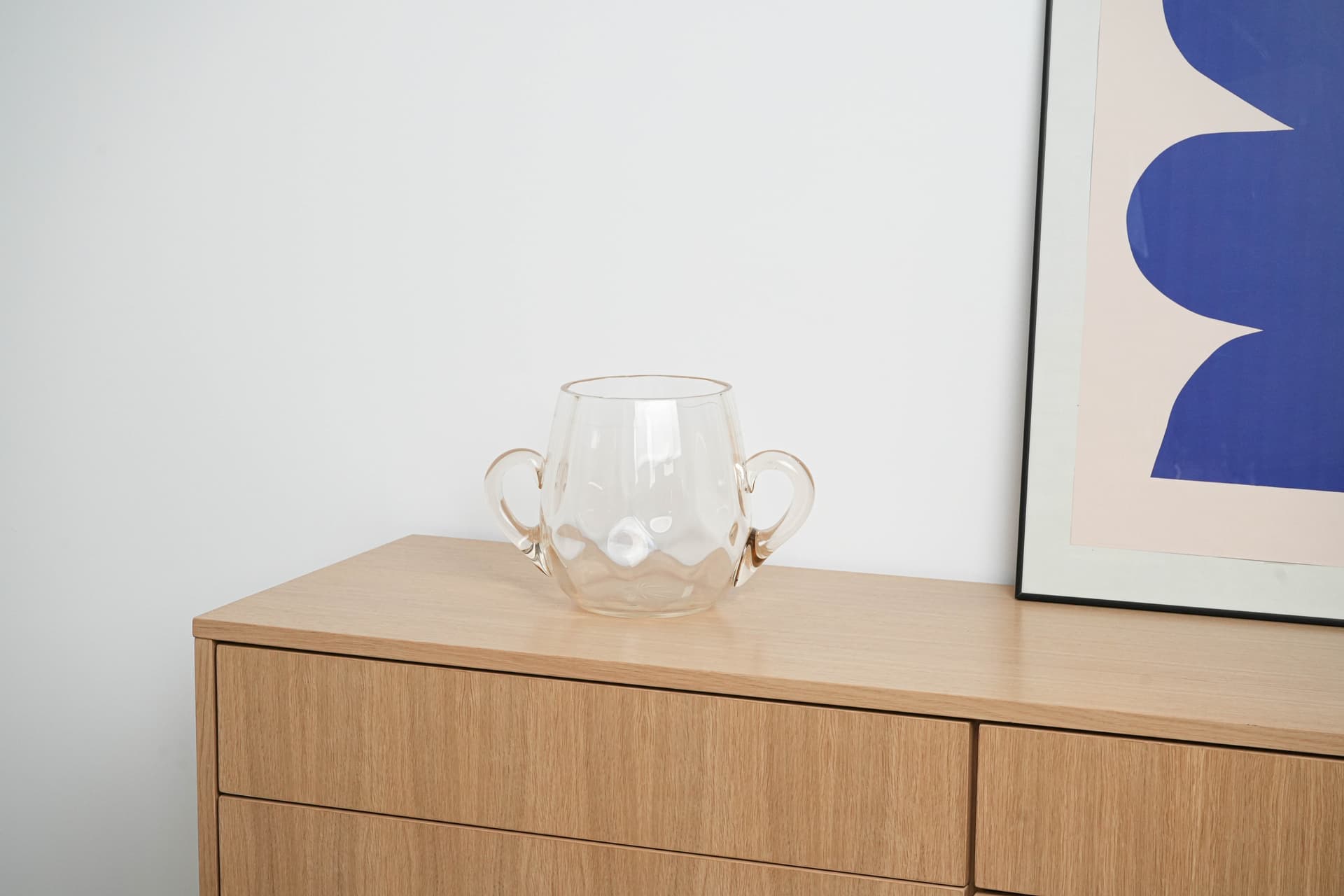 Ice bucket, transparent glass, Italy, 1970s. - 195454