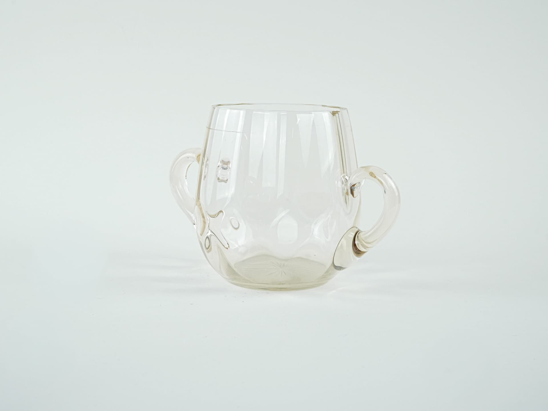 Ice bucket, transparent glass, Italy, 1970s. - 195458