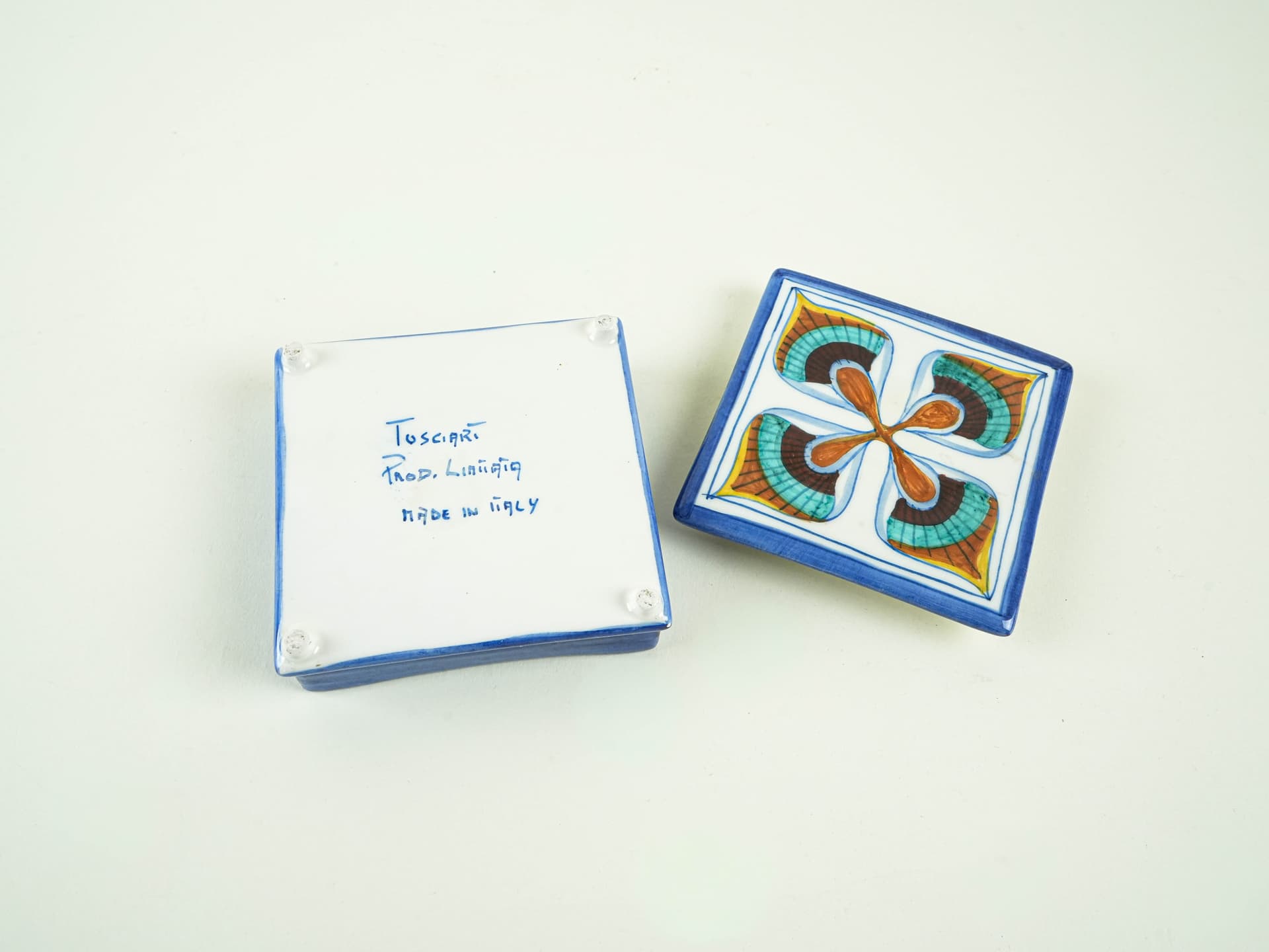 Puzderko Toscari, multikolor, ceramika, Włochy, lata 70. - 195488