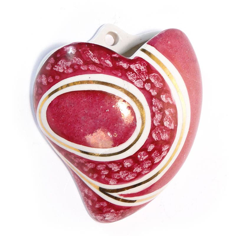 Wall vase, pop art, red, porcelain, Steatyt, Poland, 1960s - 195544