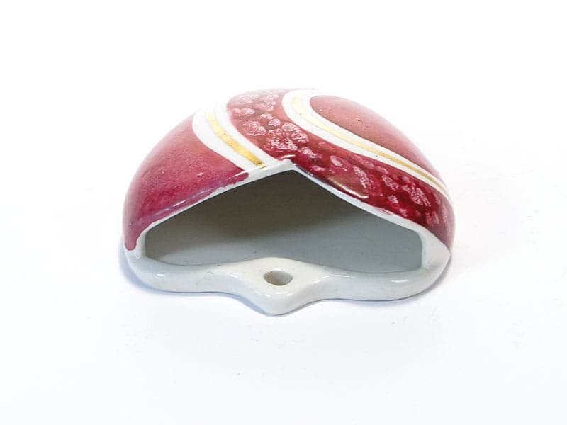 Wall vase, pop art, red, porcelain, Steatyt, Poland, 1960s - 195548