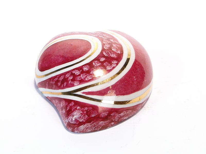 Wall vase, pop art, red, porcelain, Steatyt, Poland, 1960s - 195547