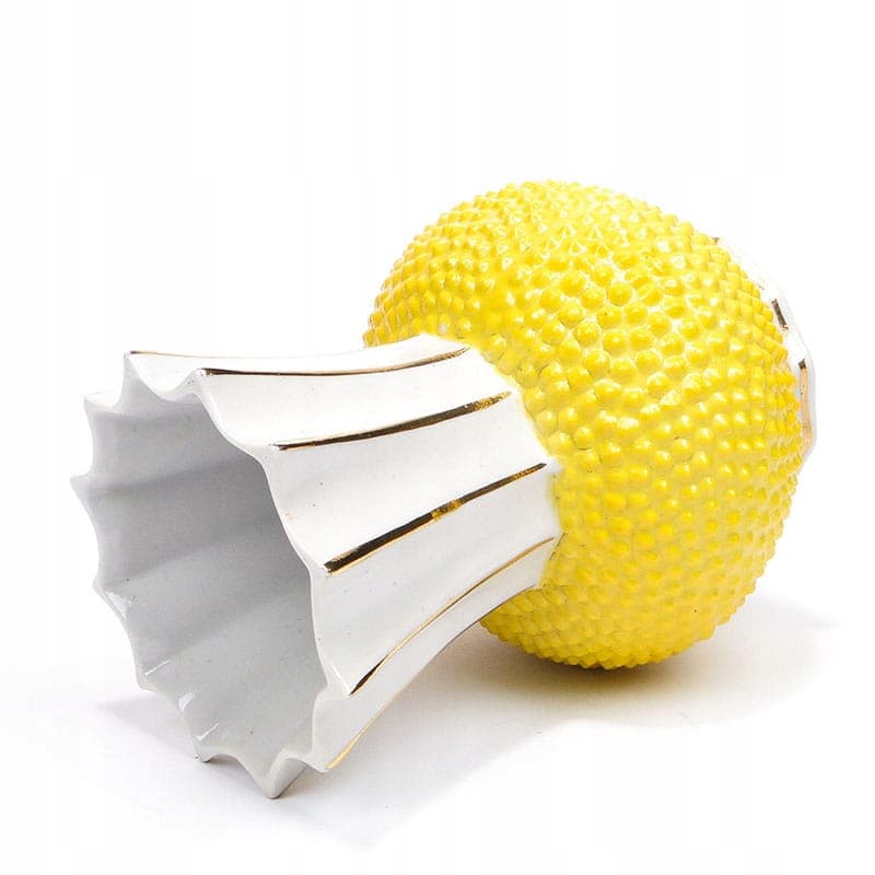 Vase Pop Art, yellow porcelain, Steatyt, Poland, 1960s. - 195550