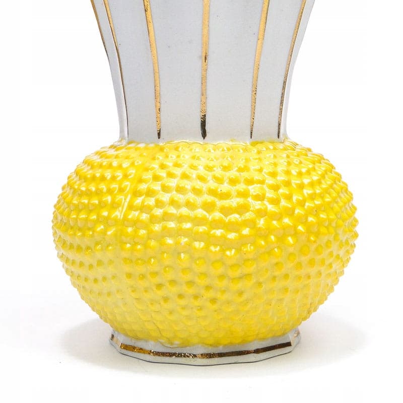 Vase Pop Art, yellow porcelain, Steatyt, Poland, 1960s. - 195554